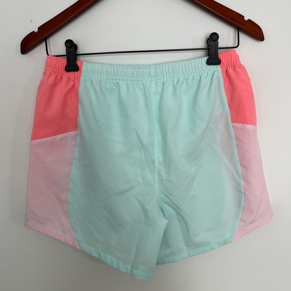 NWT Adidas girl Colorblock Shorts Pink and Mint size XL - Picture 5 of 5